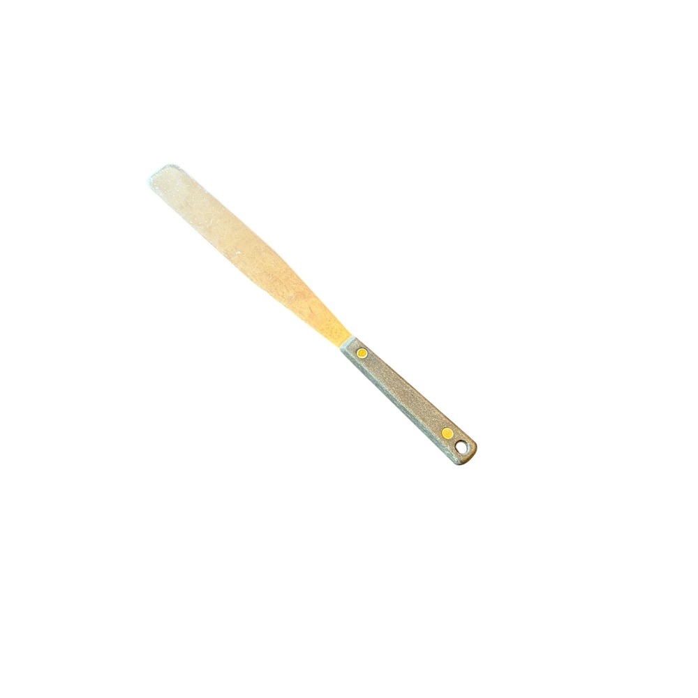 Flint Spatula Green Ekco Stainless Steel Icing Spreader Vintage USA Made Riveted